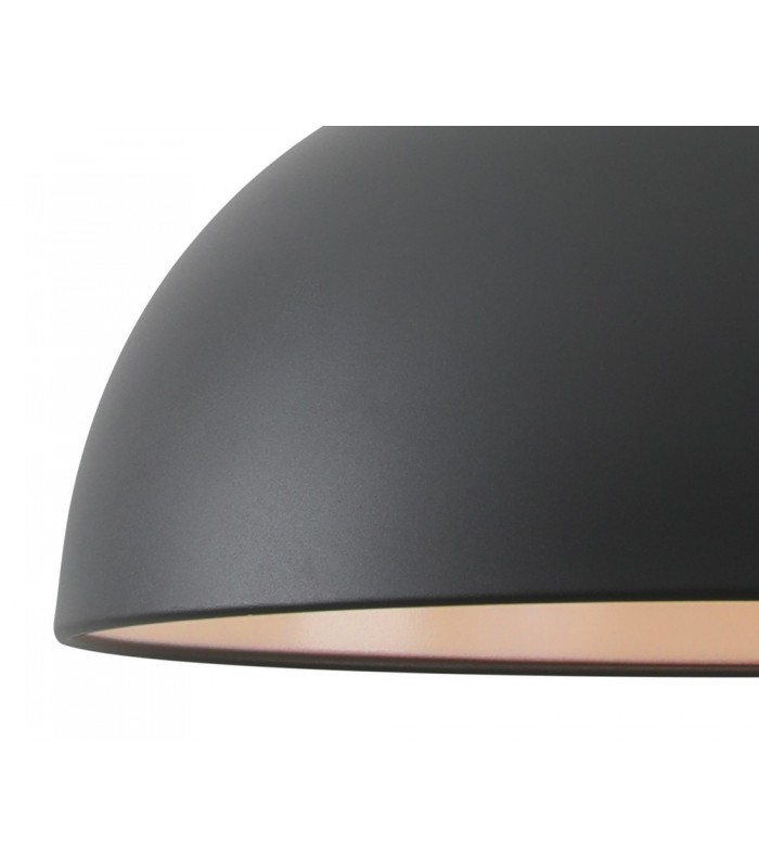 Dome Ceiling Pendant, 1 x E27, Sand Black, Satin Nickel - 9
