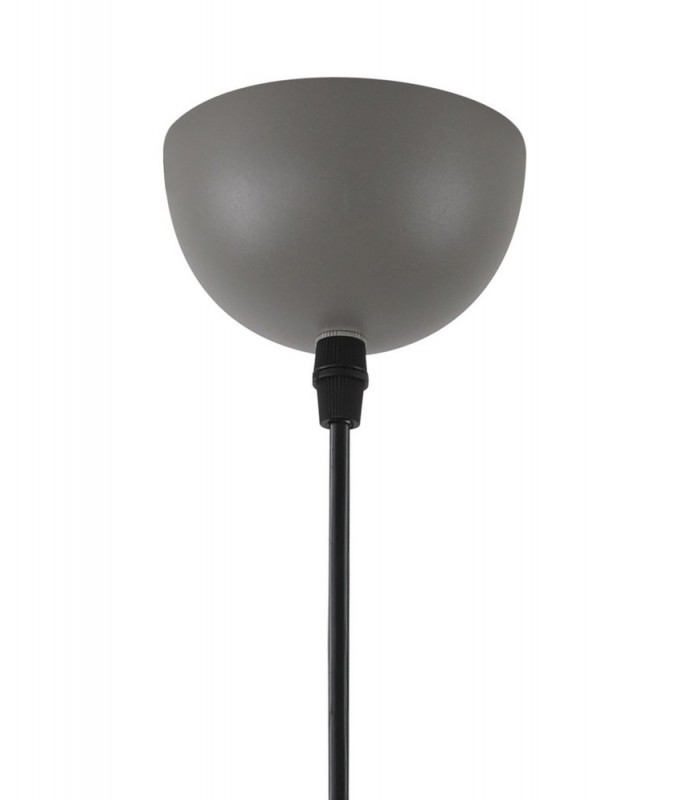 Dome Ceiling Pendant, 1 x E27, Sand Grey, Satin Nickel - 5