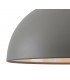 Dome Ceiling Pendant, 1 x E27, Sand Grey, Satin Nickel - 9