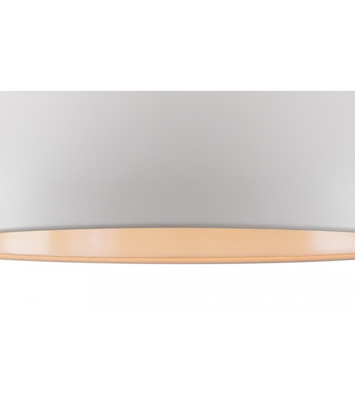 Dome Ceiling Pendant, 1 x E27, Sand White, Satin Nickel - 8