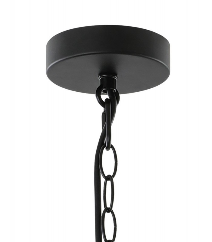 Caged Ceiling Pendant, 1 x E27, Matt Black - 6