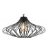 Caged Ceiling Pendant, 1 x E27, Matt Black - 7