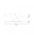 Ceiling Lamp, 2 x 9W LED, 4000K, 1153lm, IP44, Polished Chrome - 2