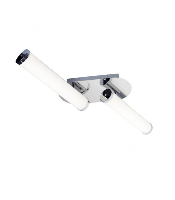 Ceiling Lamp, 2 x 9W LED, 4000K, 1153lm, IP44, Polished Chrome - 3