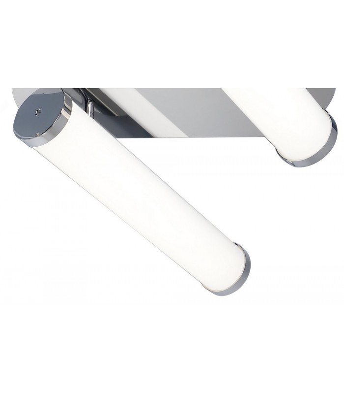 Ceiling Lamp, 2 x 9W LED, 4000K, 1153lm, IP44, Polished Chrome - 6