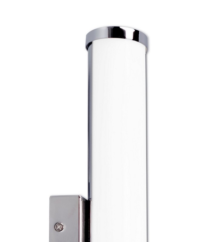 Bathroom Wall Lamp Large, 1 x 12W LED, 4000K, 848lm, IP44, Polished Chrome - 4