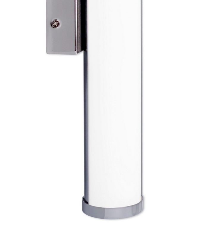 Bathroom Wall Lamp Large, 1 x 12W LED, 4000K, 848lm, IP44, Polished Chrome - 5