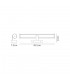 Bathroom Wall Lamp Over Mirror, 1 x 12W LED, 4000K, 795lm, IP44, Polished Chrome - 2