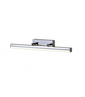 Bathroom Wall Lamp Small Adjustable, 1 x 6W LED, 4000K, 612lm, IP44, Polished Chrome - 1