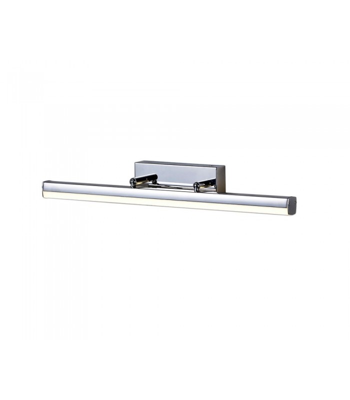Bathroom Wall Lamp Small Adjustable, 1 x 6W LED, 4000K, 612lm, IP44, Polished Chrome - 1
