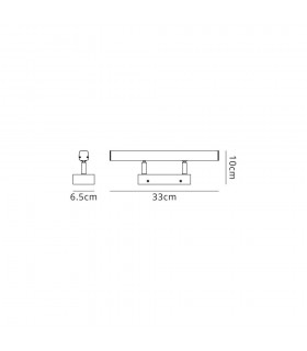 Bathroom Wall Lamp Small Adjustable, 1 x 6W LED, 4000K, 612lm, IP44, Polished Chrome - 2