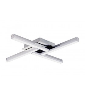 4 Light Ceiling, 4 x 6W LED, 4000K, 2210lm, IP44, Polished Chrome - 1