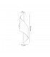 Wall Lamp Small, 1 x 8W LED, 3000K, 640lm, Satin Brown, Polished Chrome - 2
