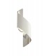 Wall Lamp Small, 1 x 8W LED, 3000K, 640lm, White, Polished Chrome - 1