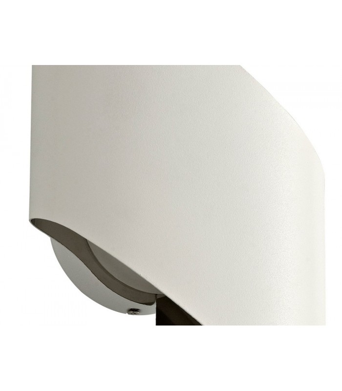 Wall Lamp Small, 1 x 8W LED, 3000K, 640lm, White, Polished Chrome - 6