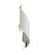 Wall Lamp Large, 1 x 8W LED, 3000K, 640lm, White, Polished Chrome - 1