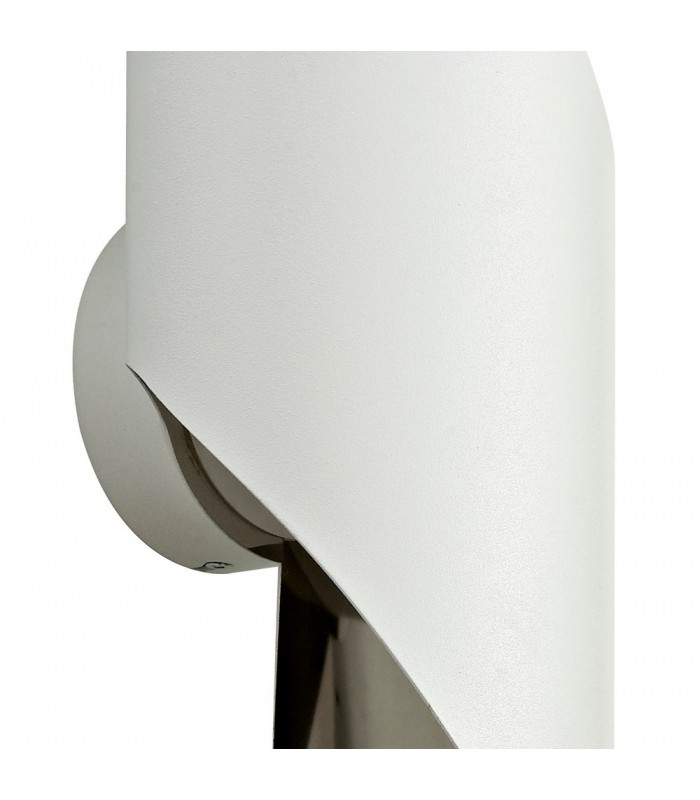 Wall Lamp Large, 1 x 8W LED, 3000K, 640lm, White, Polished Chrome - 6