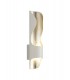 Wall Lamp, 1 x 8W LED, 3000K, 640lm, White, Silver Leaf - 1