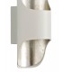 Wall Lamp, 1 x 8W LED, 3000K, 640lm, White, Silver Leaf - 5
