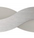 Wall Lamp, 1 x 8W LED, 3000K, 640lm, Brushed Aluminium, Frosted White - 6