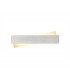 Wall Lamp, 1 x 8W LED, 3000K, 640lm, Brushed Aluminium, Frosted White - 1
