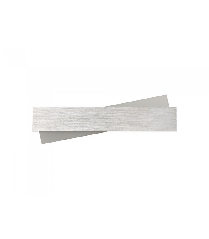 Wall Lamp, 1 x 8W LED, 3000K, 640lm, Brushed Aluminium, Frosted White - 3