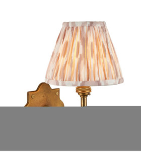 Anvil Angle & Ikat 16cm Wall Lamp Antique Brass Neutral Print-1