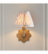Anvil Angle & Ikat 16cm Wall Lamp Antique Brass Neutral Print-3