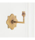 Anvil Angle & Ikat 16cm Wall Lamp Antique Brass Neutral Print-6
