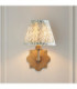 Anvil Angle & Leaf 16cm Wall Lamp Antique Brass Herb Garden Green-3