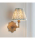 Anvil Angle & Leaf 16cm Wall Lamp Antique Brass Herb Garden Green-4