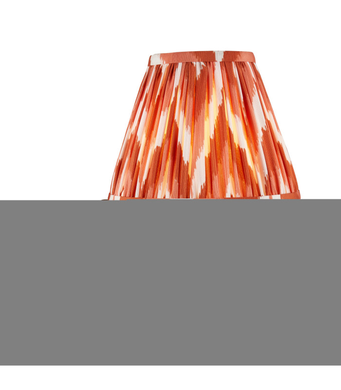 Anvil Angle & Zigzag 16cm Wall Lamp Antique Brass Apricot Orange-1