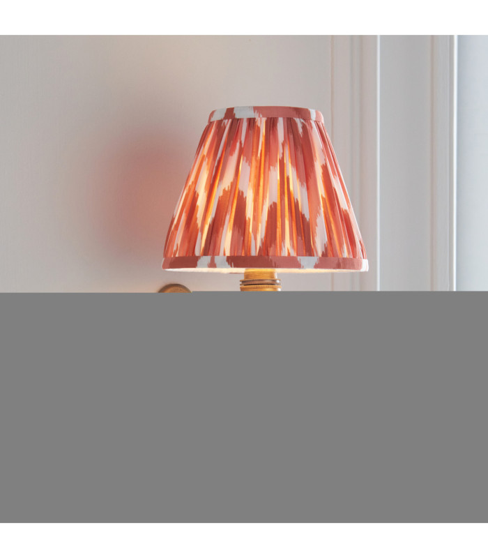 Anvil Angle & Zigzag 16cm Wall Lamp Antique Brass Apricot Orange-4
