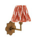 Anvil Angle & Zigzag 16cm Wall Lamp Antique Brass Apricot Orange-9