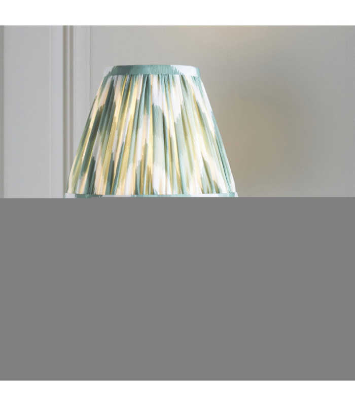 Anvil Angle & Zigzag 16cm Wall Lamp Antique Brass Cotswold Green-2