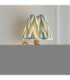 Anvil Angle & Zigzag 16cm Wall Lamp Antique Brass Cotswold Green-4