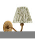 Ripple Curve & Leaf 16cm Wall Lamp Antique Brass Herb Garden Green-9