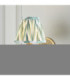Ripple Curve & Zigzag 16cm Wall Lamp Antique Brass Cotswold Green-2
