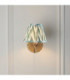 Ripple Curve & Zigzag 16cm Wall Lamp Antique Brass Cotswold Green-3