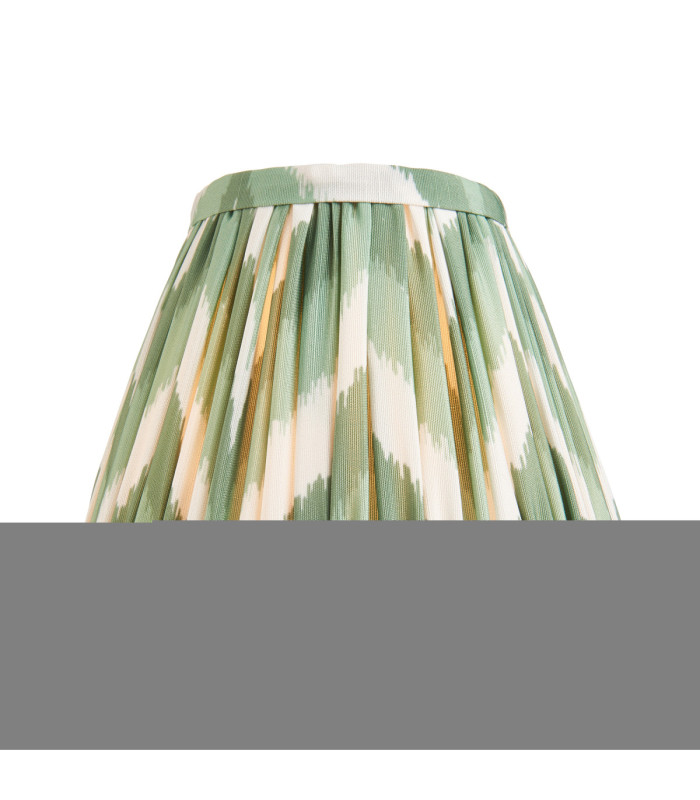 Ripple Curve & Zigzag 16cm Wall Lamp Antique Brass Cotswold Green-8