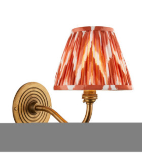 Ripple Curve & Zigzag 16cm Wall Lamp Antique Brass Apricot Orange-1