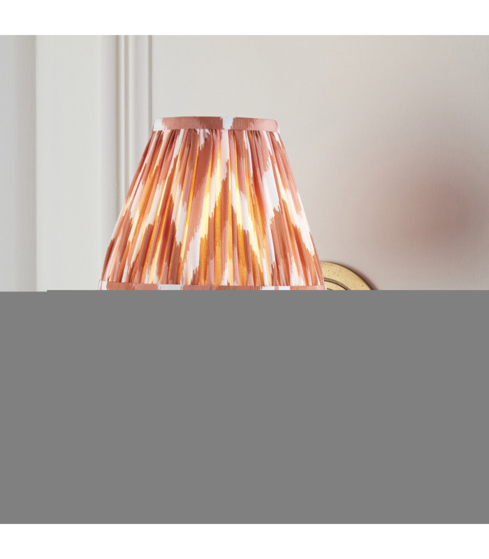 Ripple Curve & Zigzag 16cm Wall Lamp Antique Brass Apricot Orange-2