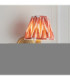 Ripple Curve & Zigzag 16cm Wall Lamp Antique Brass Apricot Orange-4