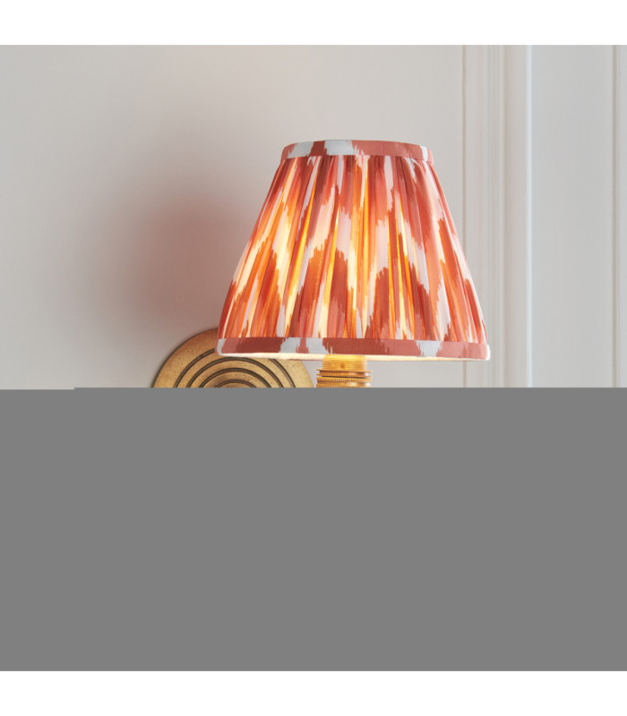 Ripple Curve & Zigzag 16cm Wall Lamp Antique Brass Apricot Orange-4