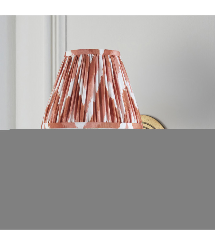 Ripple Curve & Zigzag 16cm Wall Lamp Antique Brass Apricot Orange-6