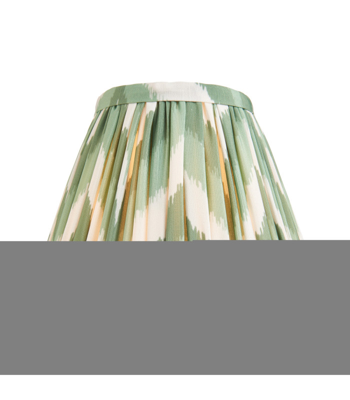 Diamond Tall & Zigzag 16cm Wall Lamp Antique Brass Cotswold Green-8