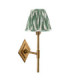 Diamond Tall & Zigzag 16cm Wall Lamp Antique Brass Cotswold Green-9