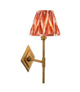 Diamond Tall & Zigzag 16cm Wall Lamp Antique Brass Apricot Orange-1