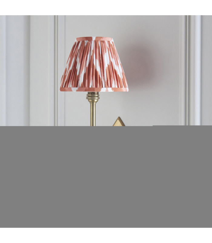 Diamond Tall & Zigzag 16cm Wall Lamp Antique Brass Apricot Orange-6