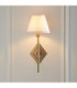 Diamond Tall & Ivy 16cm Wall Lamp Antique Brass Vintage White-3